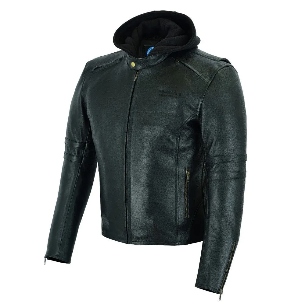 MEN'S HAWKESBURY LEATHER JACKET | REMOVABLE HOOD JRJ10034