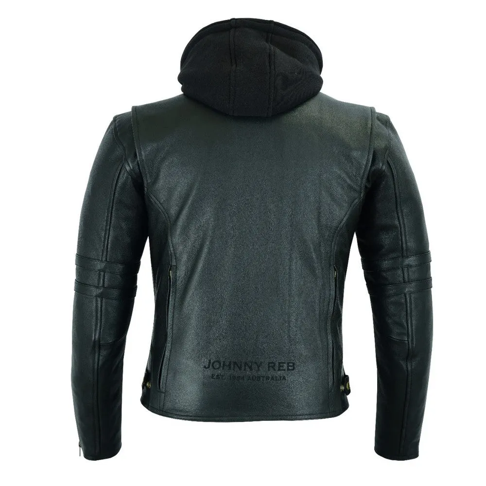 MEN'S HAWKESBURY LEATHER JACKET | REMOVABLE HOOD JRJ10034