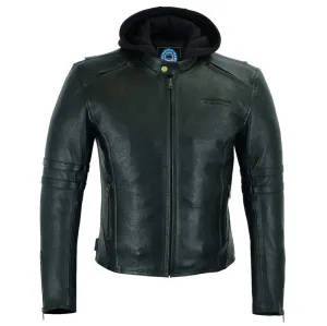 MEN'S HAWKESBURY LEATHER JACKET | REMOVABLE HOOD JRJ10034