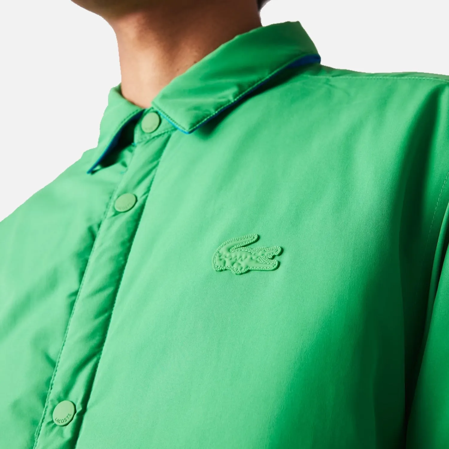 Men's Lacoste Reversible Jacket Blue Green