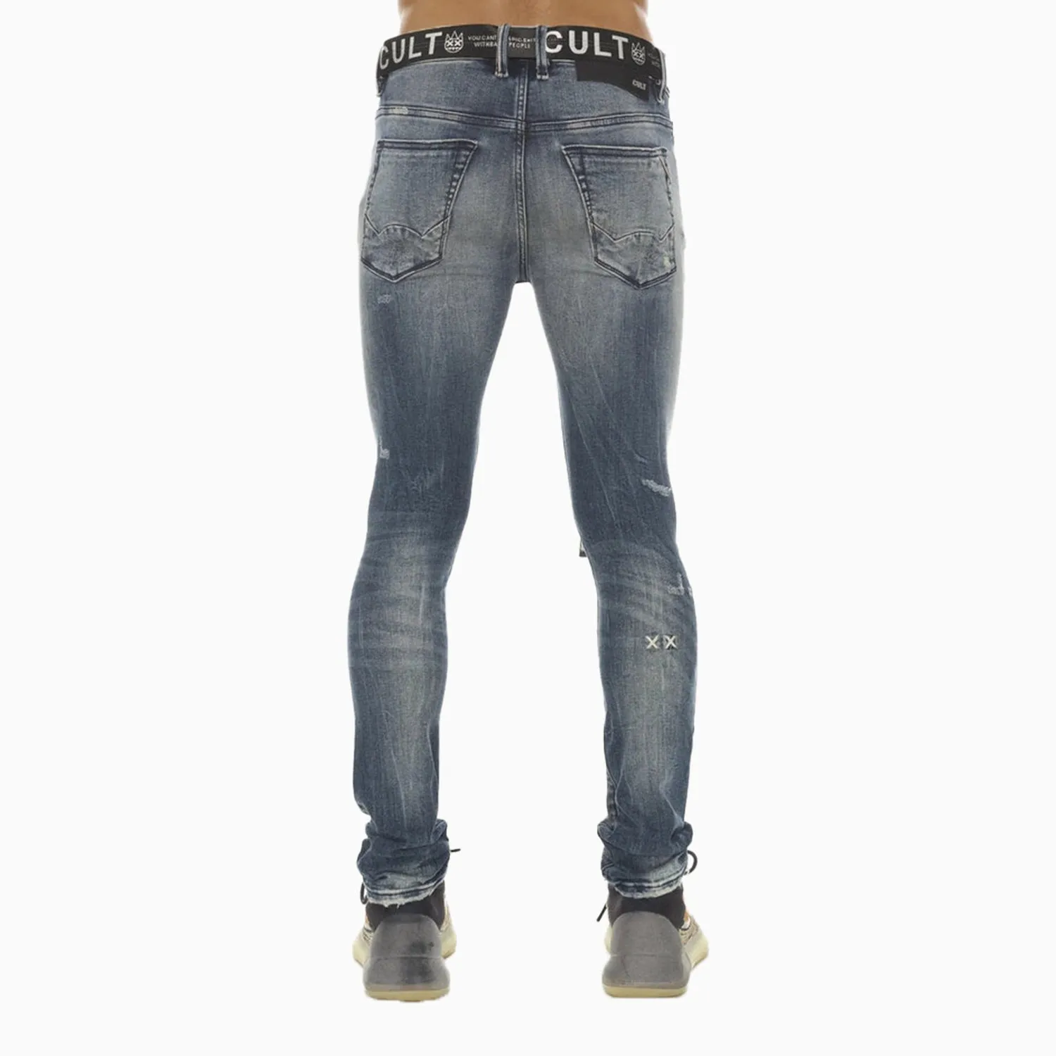 Men's Punk Super Skinny Denim Pant