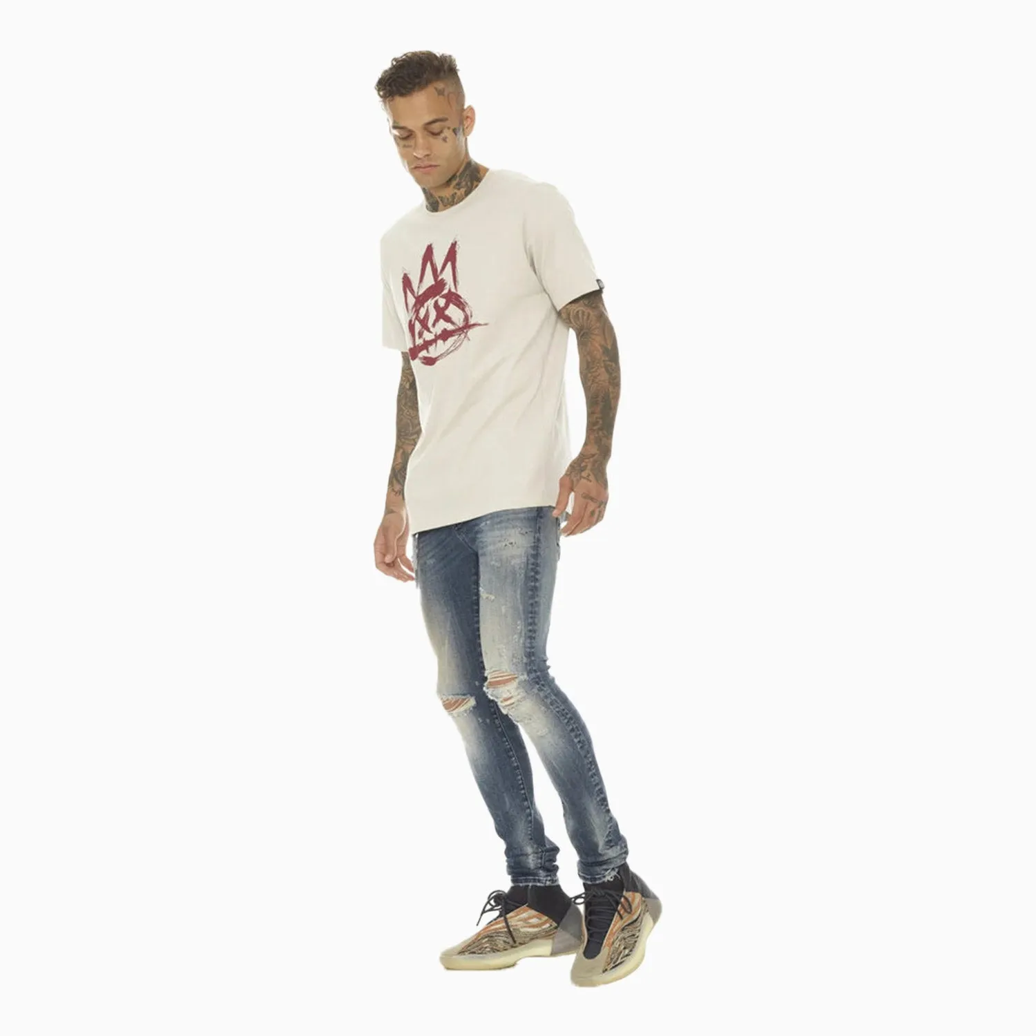 Men's Punk Super Skinny Denim Pant