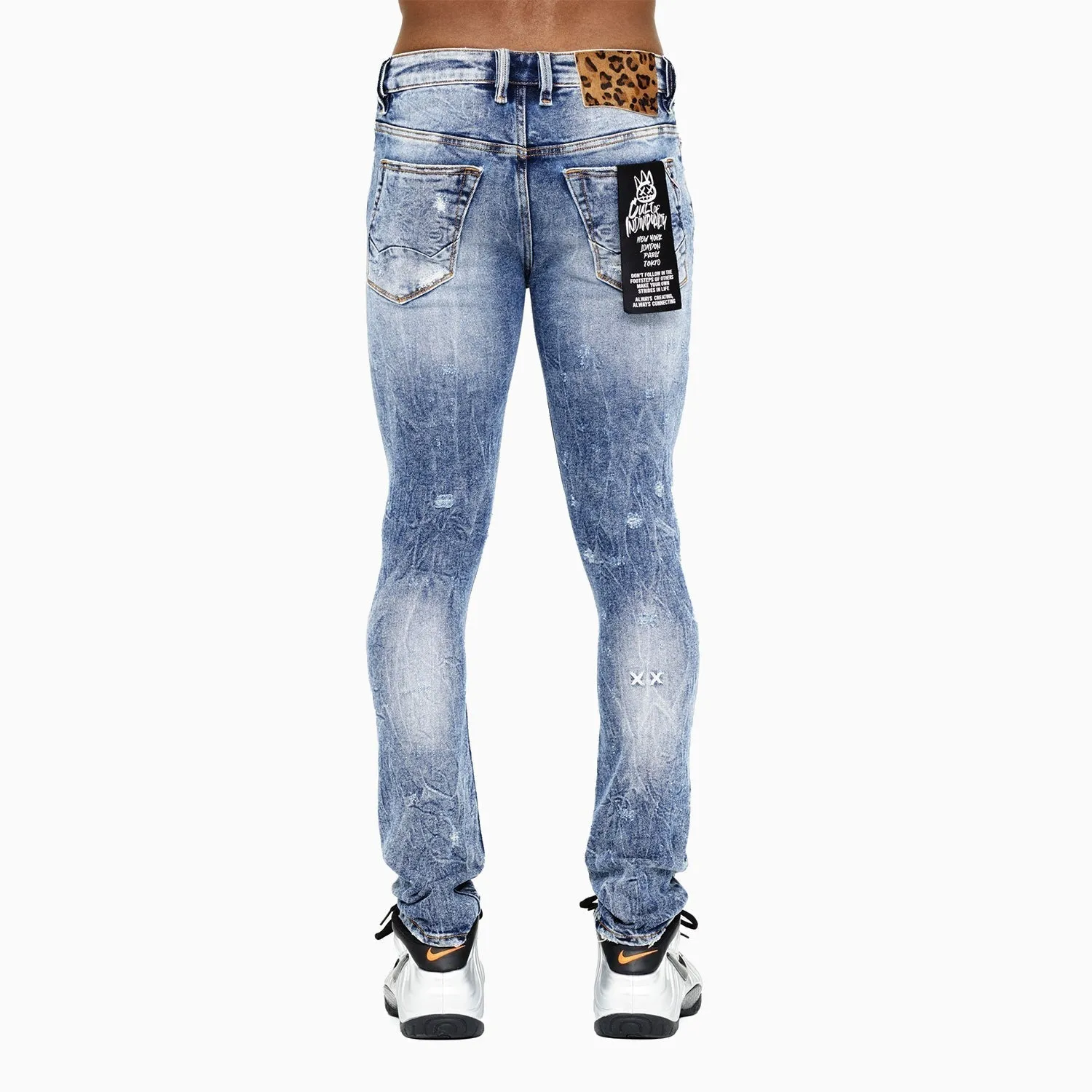 Men's Punk Super Skinny Stretch Denim Jeans