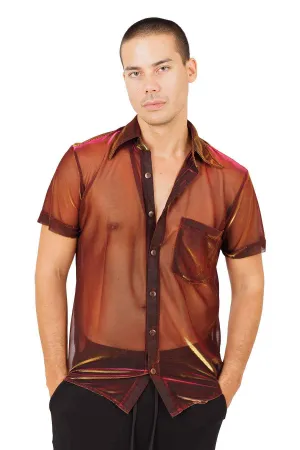 Mens See Through Dress Shirt - Phoenix