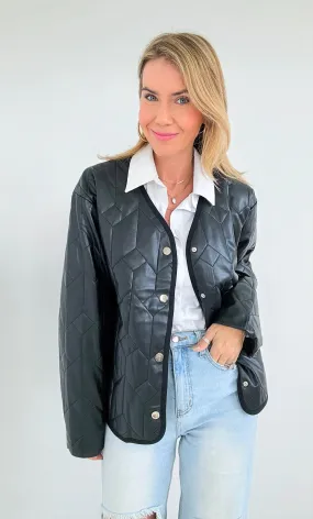 Midnight Luxe Quilted Jacket