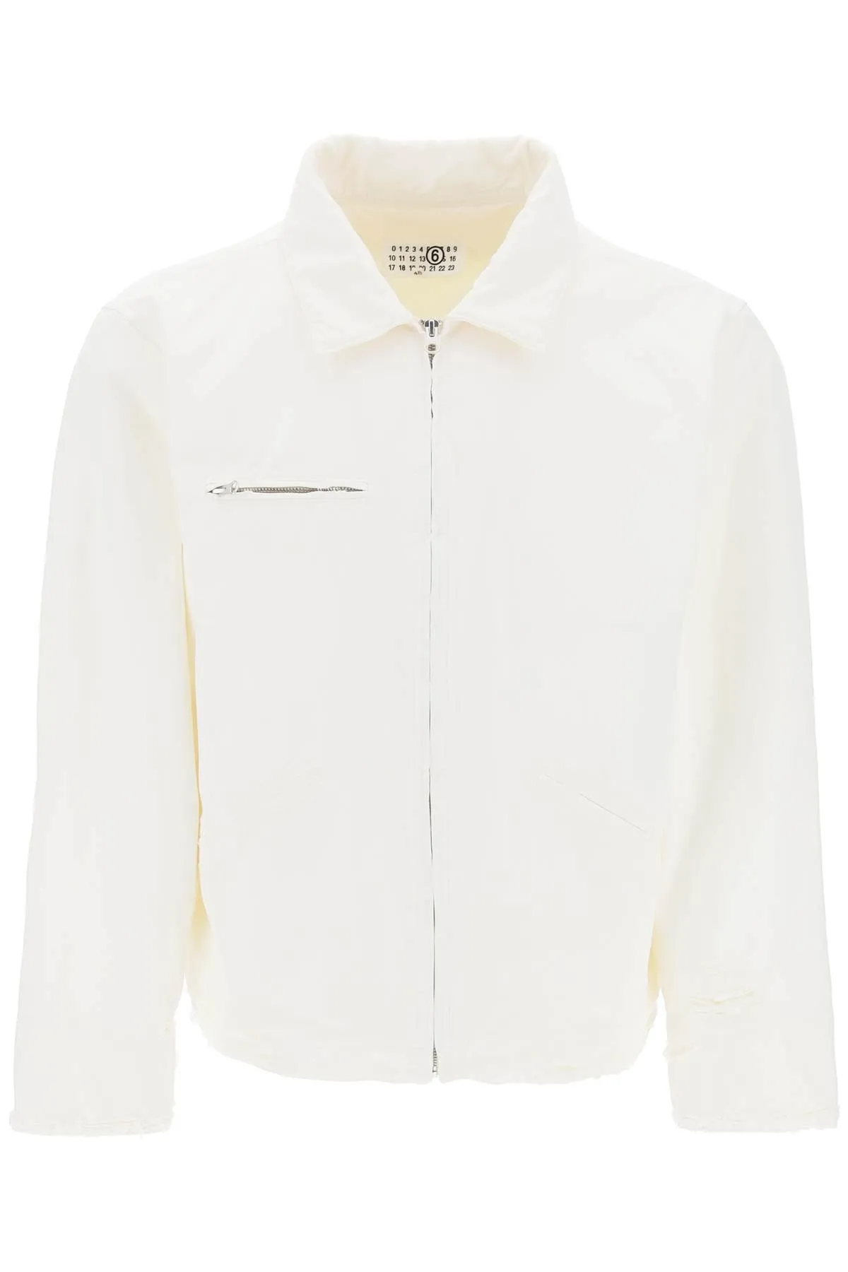 MM6 Maison Margiela distressed cotton canvas jacket