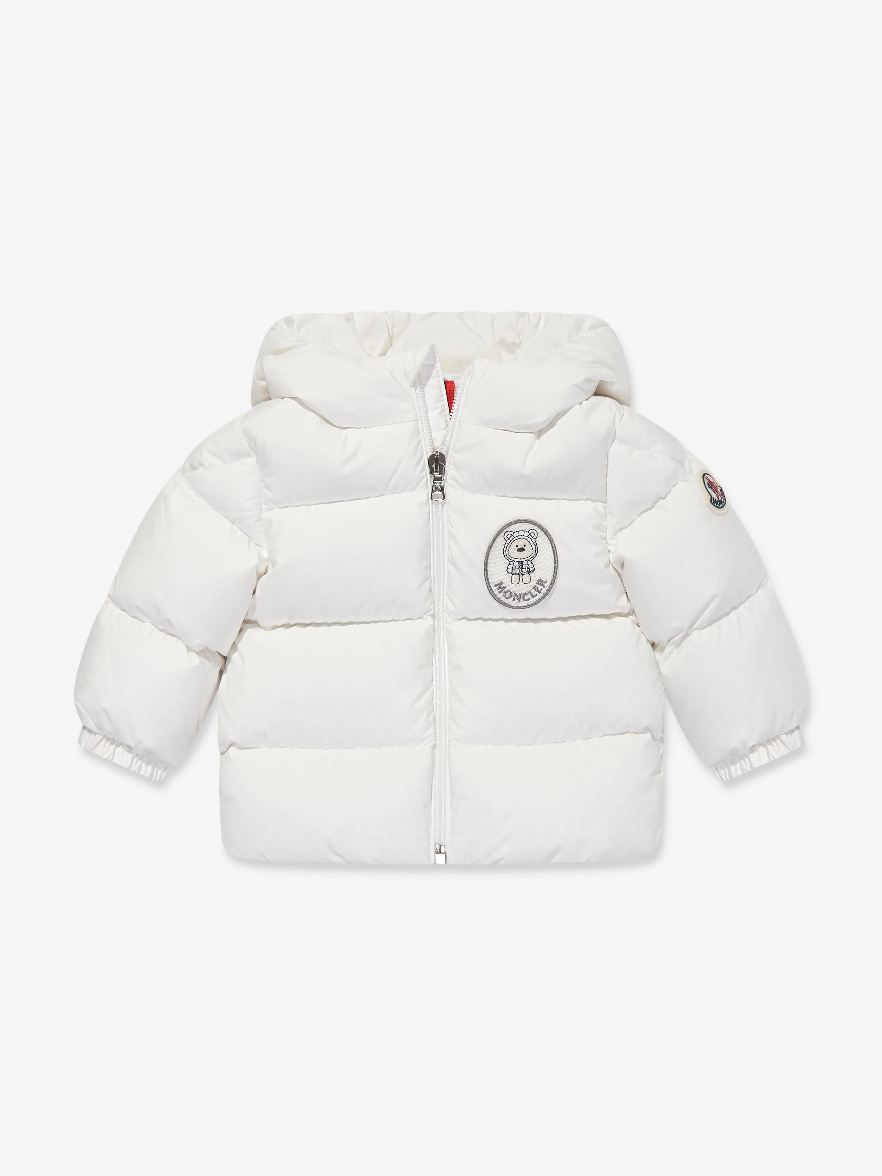 Moncler Enfant Baby Down Padded Sanyu Jacket in White