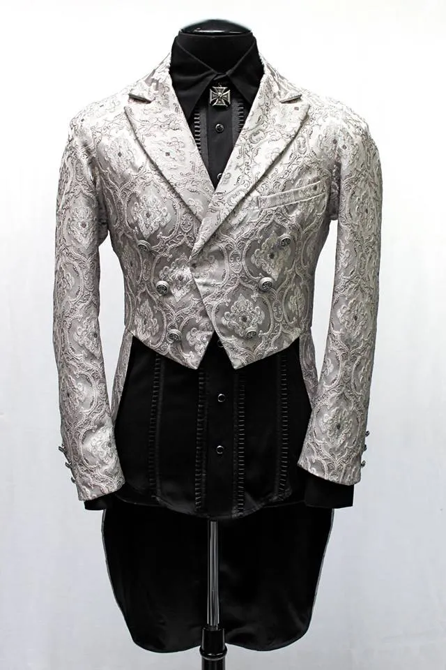 MONTE CRISTO TAILCOAT - SILVER BROCADE