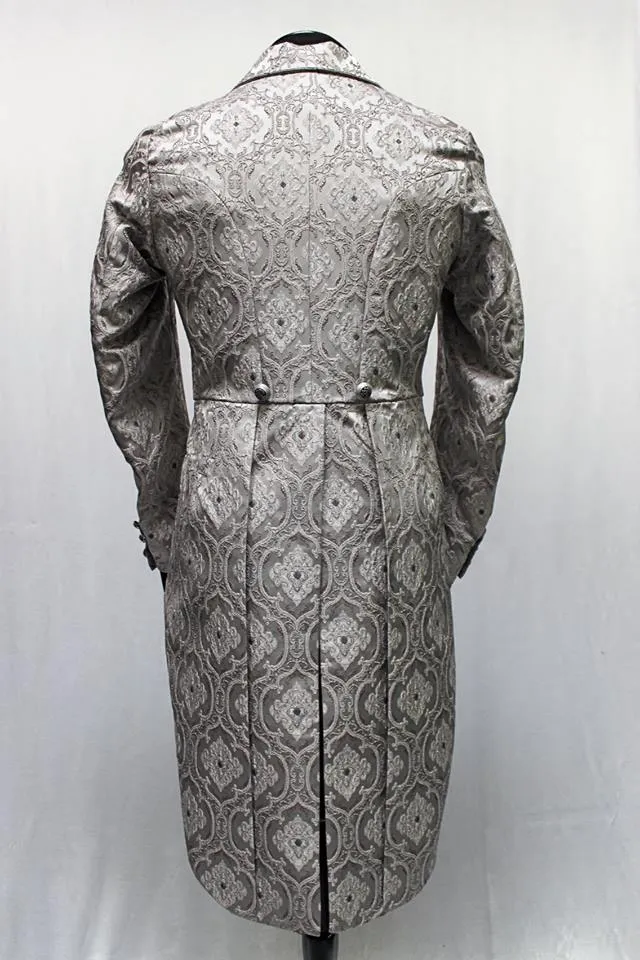 MONTE CRISTO TAILCOAT - SILVER BROCADE