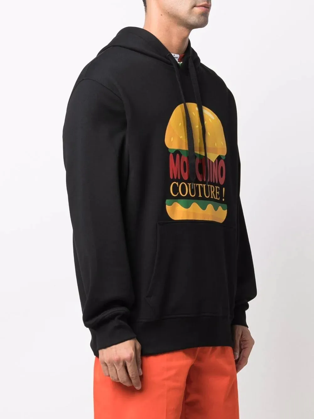 Moschino Black Hamburger Hoodie