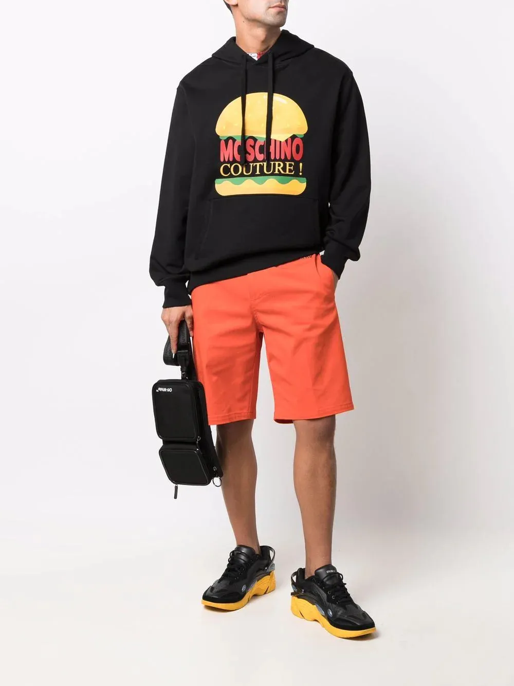 Moschino Black Hamburger Hoodie