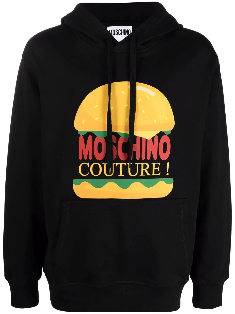 Moschino Black Hamburger Hoodie