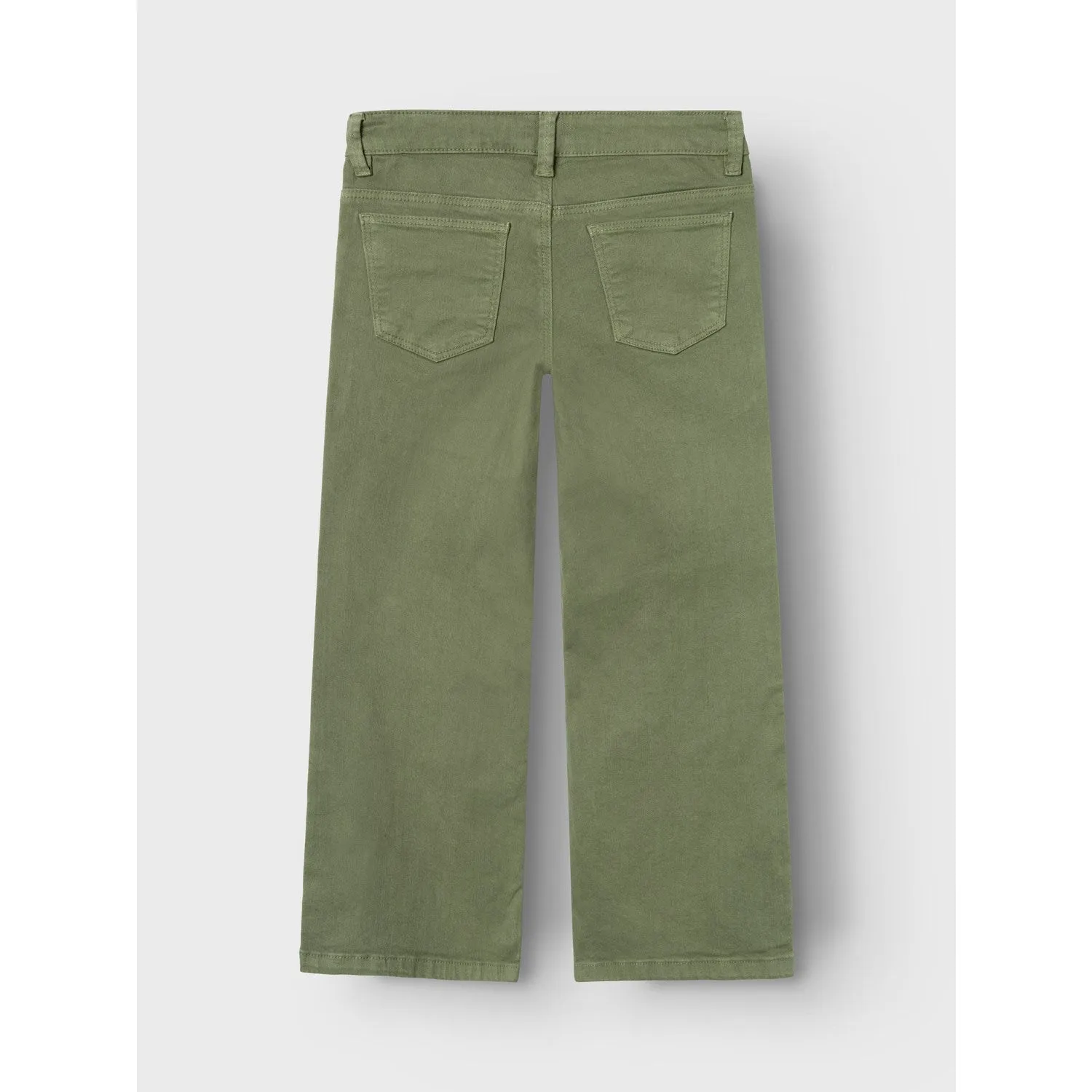 Name It Deep Lichen Green Rose Wide Twill Pants Noos