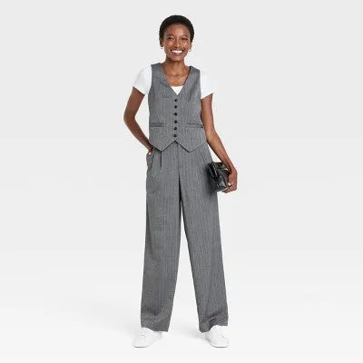 New - A New Day Women's High Rise Regular Fit Pleat-Front Lightweight