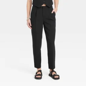 New - A New Day Women's Tapered High Rise Ankle Length Tailored Trousers