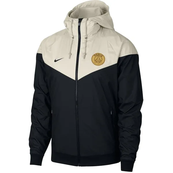 Nike Men's Paris Saint-Germain Windrunner Jacket Black/Light Bone/Black