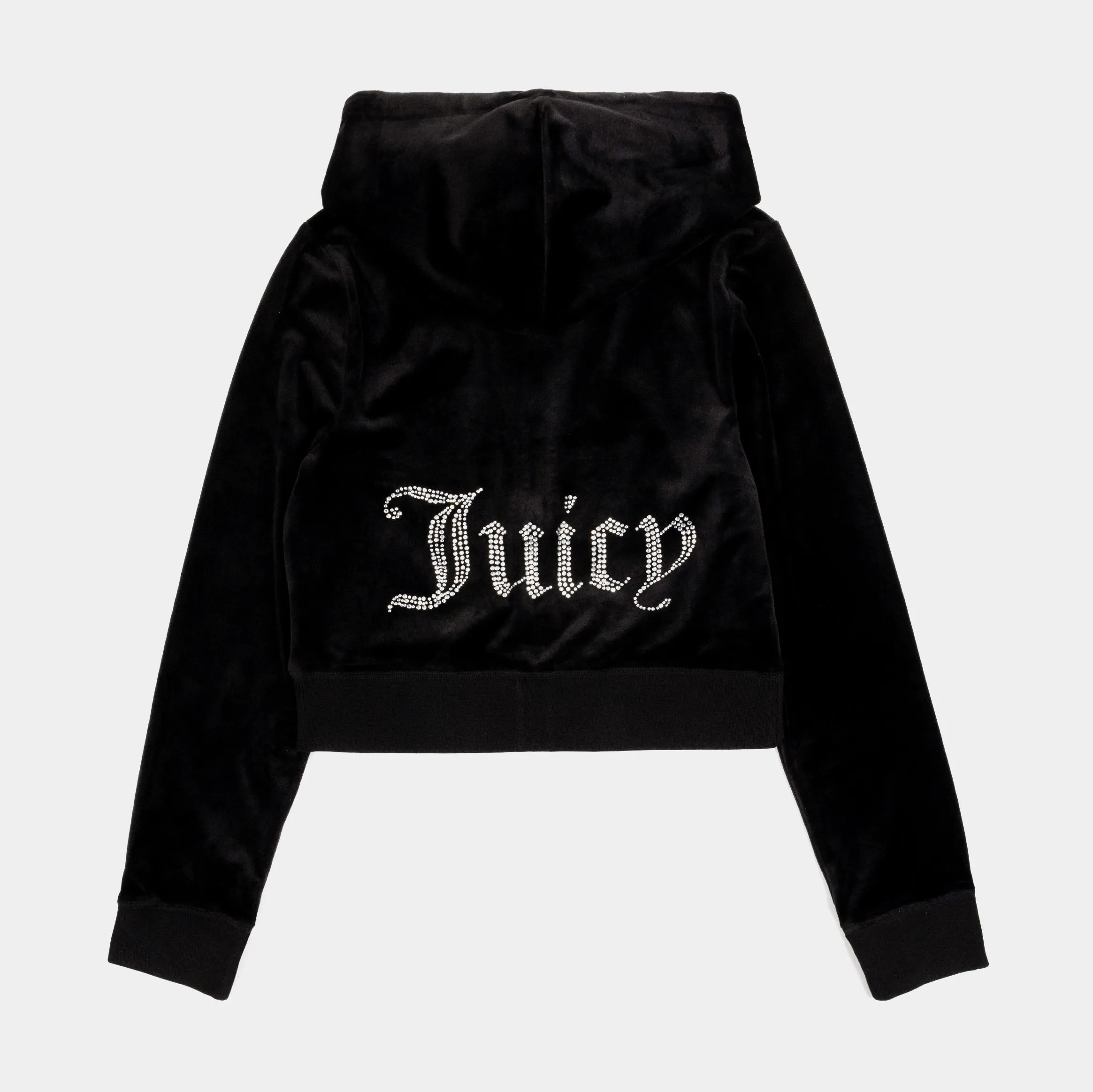 OG Bling Velour Womens Hoodie (Black)