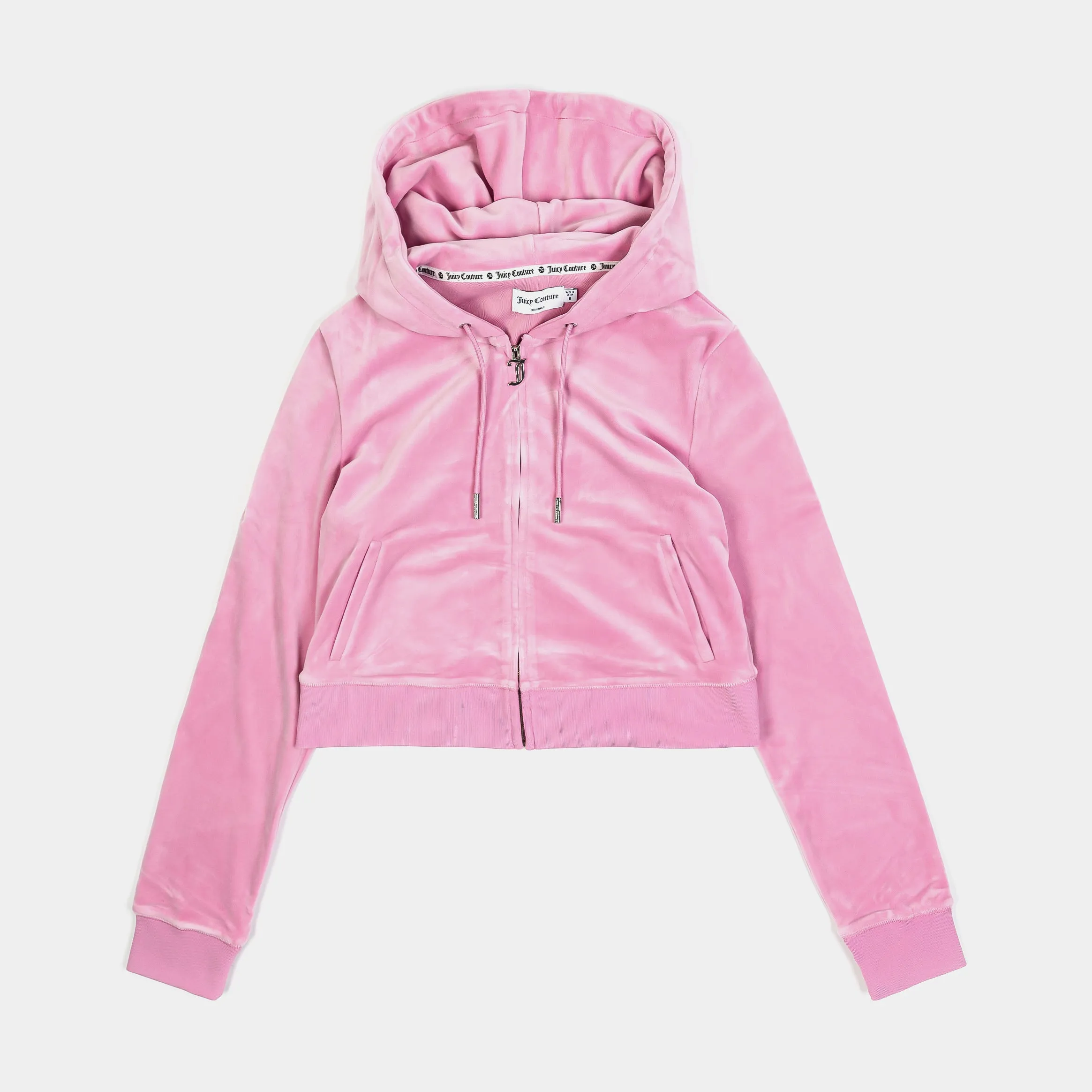 OG Bling Velour Womens Hoodie (Rose)