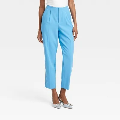 Open Box - A New Day Women's Tapered High Rise Ankle Length Tailored Trousers