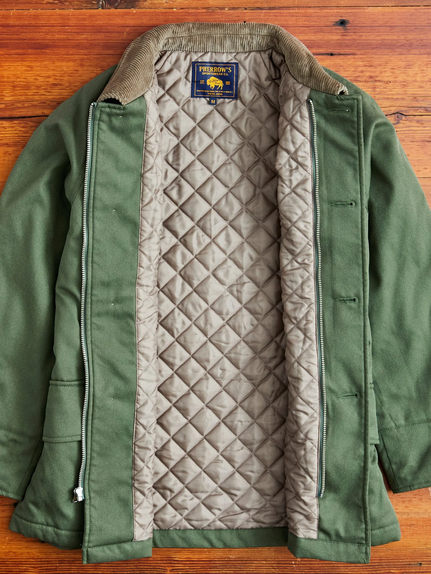 Outdoor Quilting Jacket in Olive