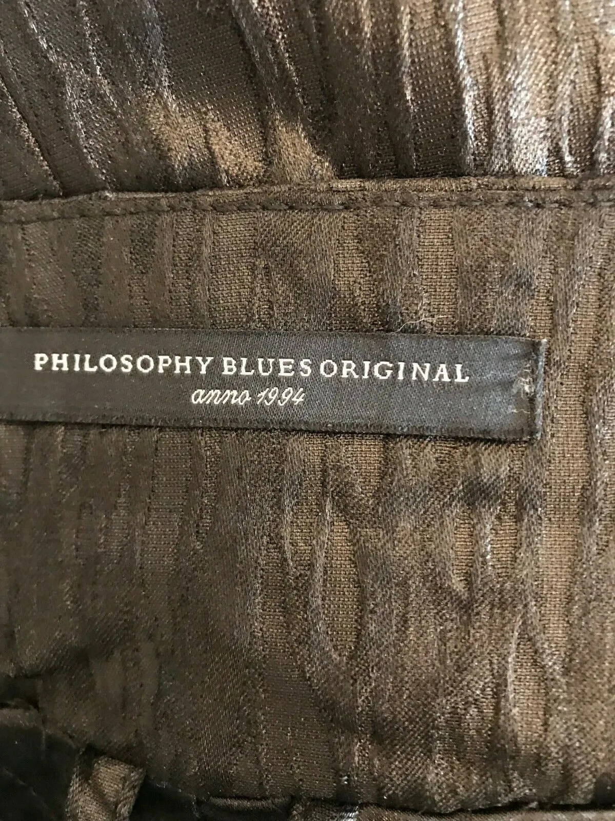 Philosophy Blues, Black Original Long Quilted Jacket UK 10 US 6 EU 38