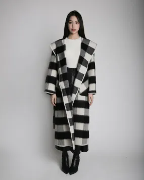 Plaid Wool Coat