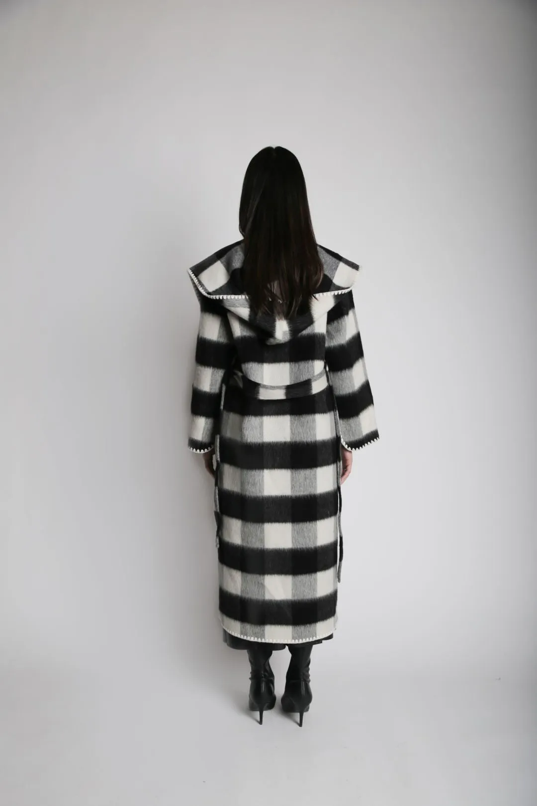 Plaid Wool Coat