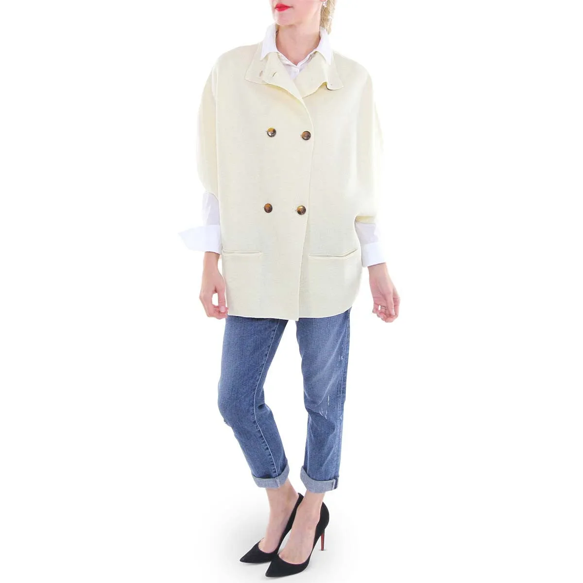 Poncho Cape - Ivory