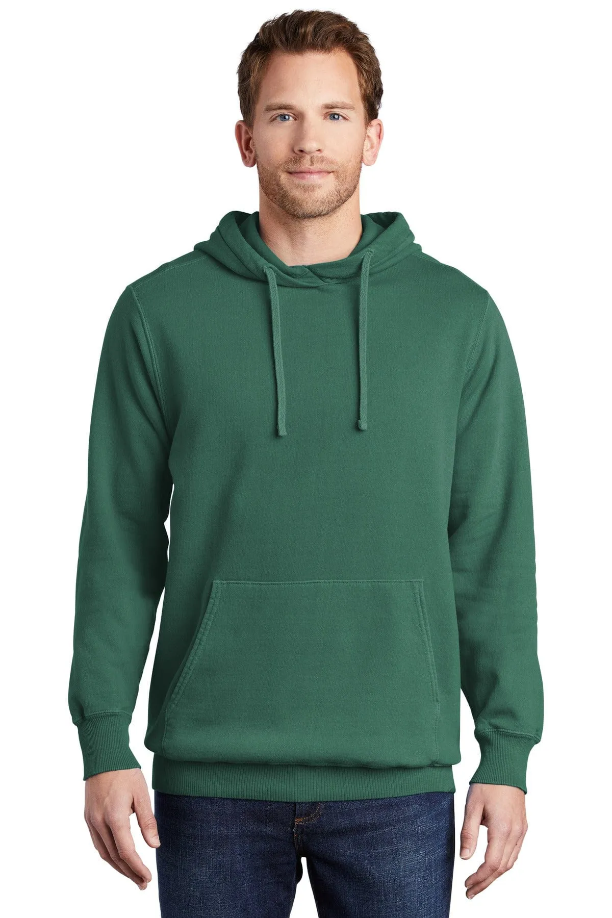 Port & Company PC089H: Beach Wash Garment-Dyed Pullover Hooded Sweatshirt