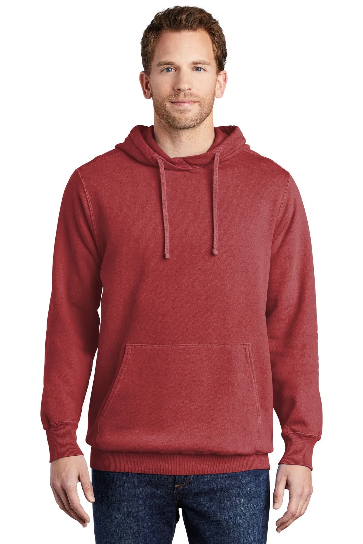 Port & Company PC089H: Beach Wash Garment-Dyed Pullover Hooded Sweatshirt