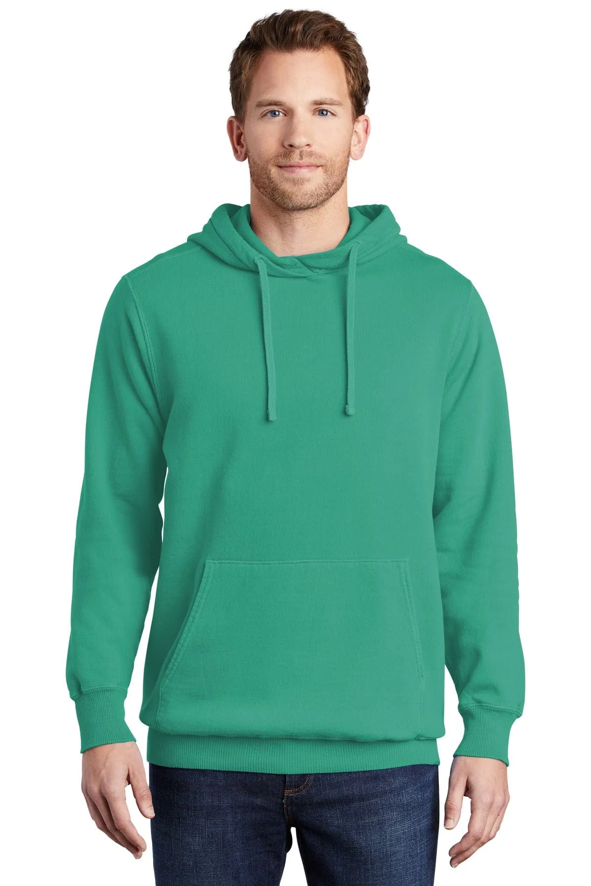 Port & Company PC089H: Beach Wash Garment-Dyed Pullover Hooded Sweatshirt