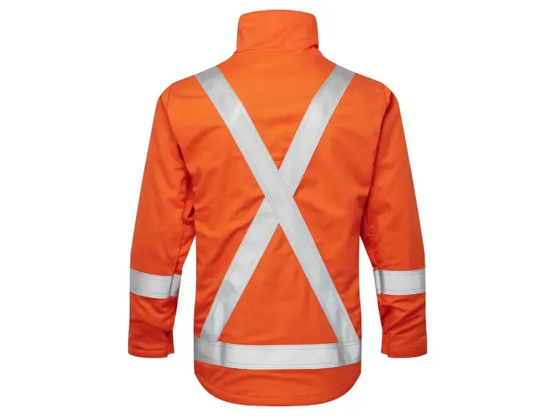 Portwest® Ultrasoft 7oz Two-way Zippper Skyline Summer Bomber Jacket - X Back - Orange - IUS412