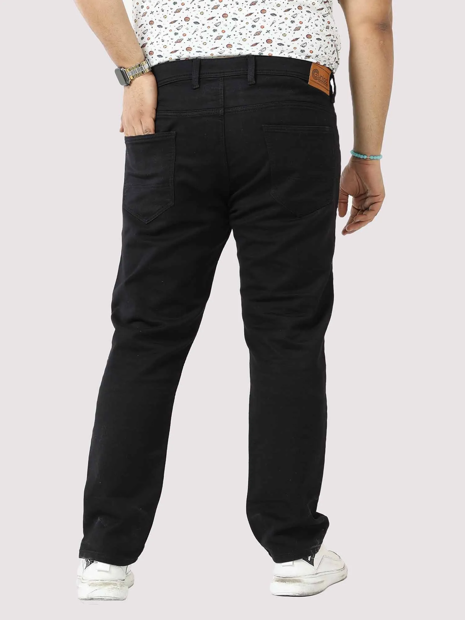 Premium Black Jeans Men's Plus Size