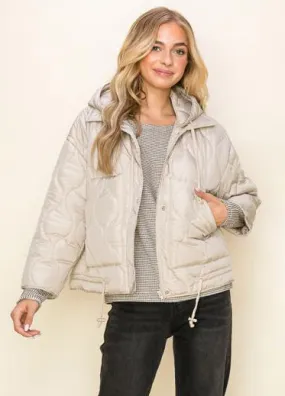 Quilted Diamond Stone Jacket