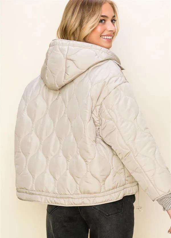 Quilted Diamond Stone Jacket