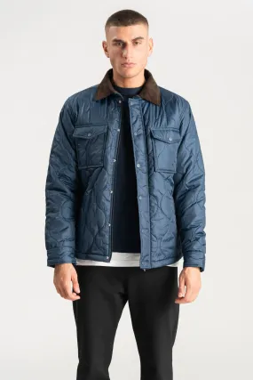 Quilted Jacket - Navy