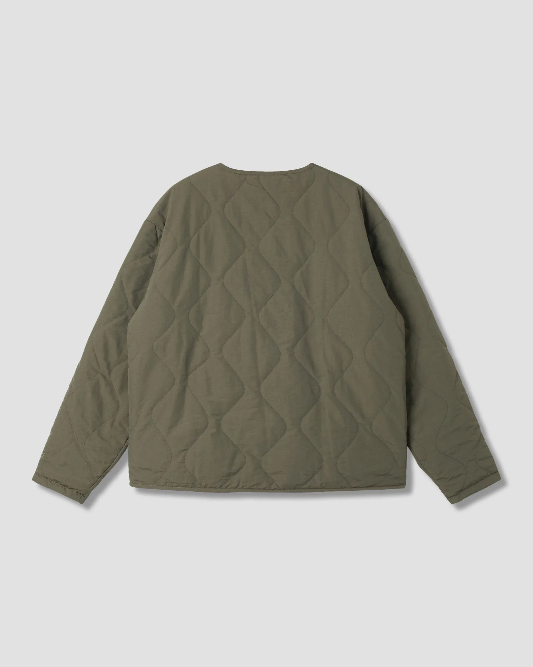 Quilted Liner Jacket (Olive Reversable)