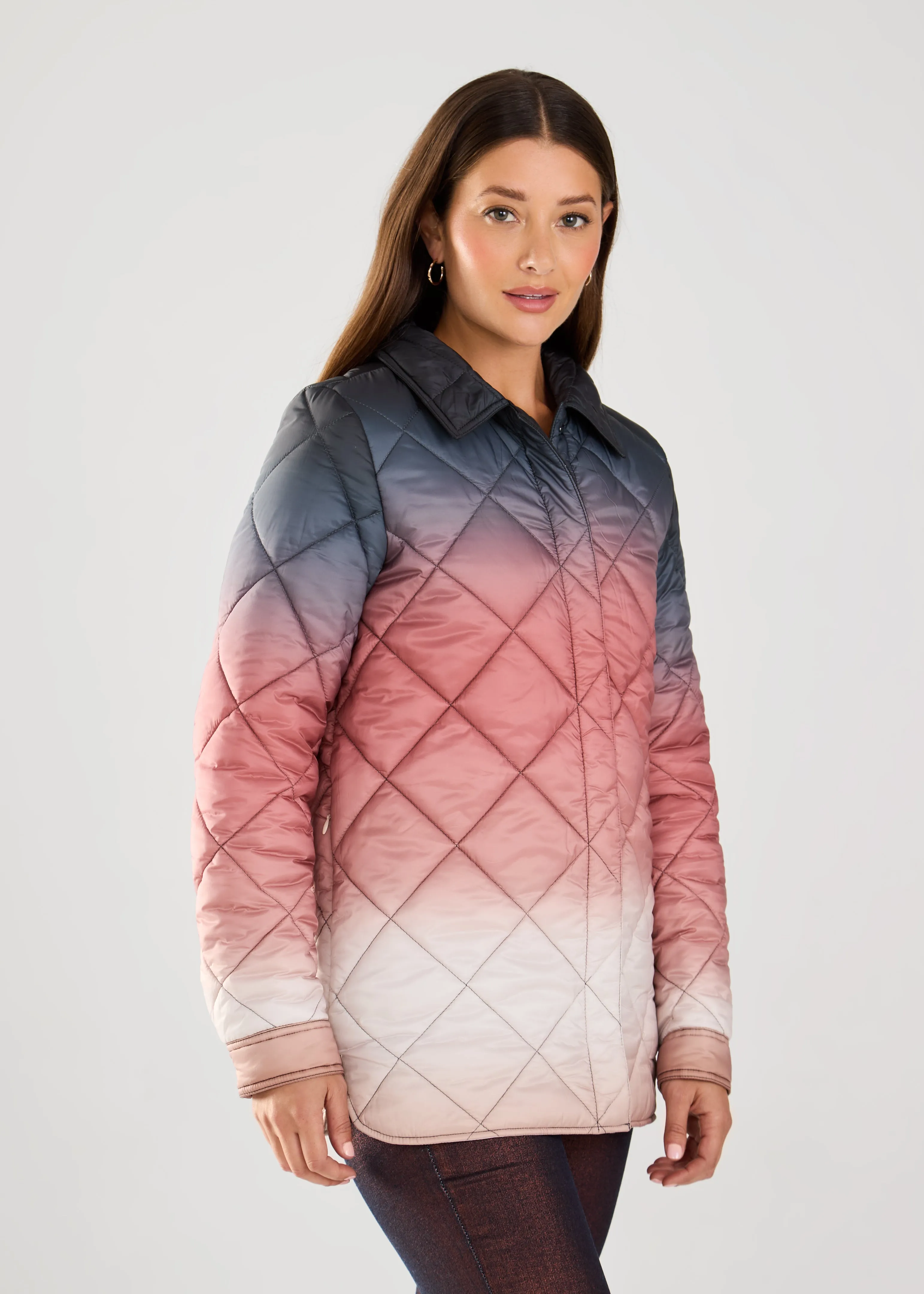 Quilted Ombre Jacket