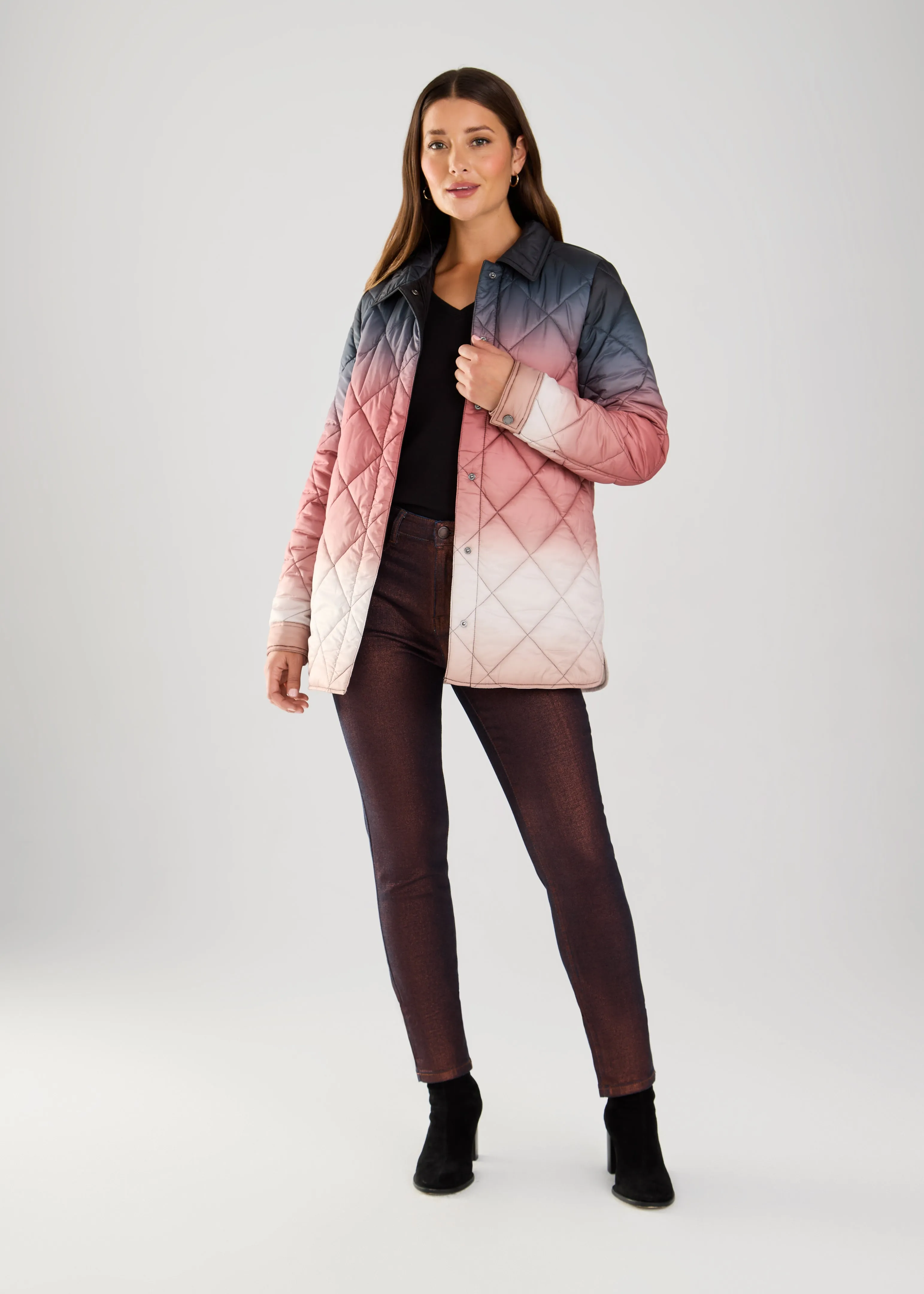 Quilted Ombre Jacket