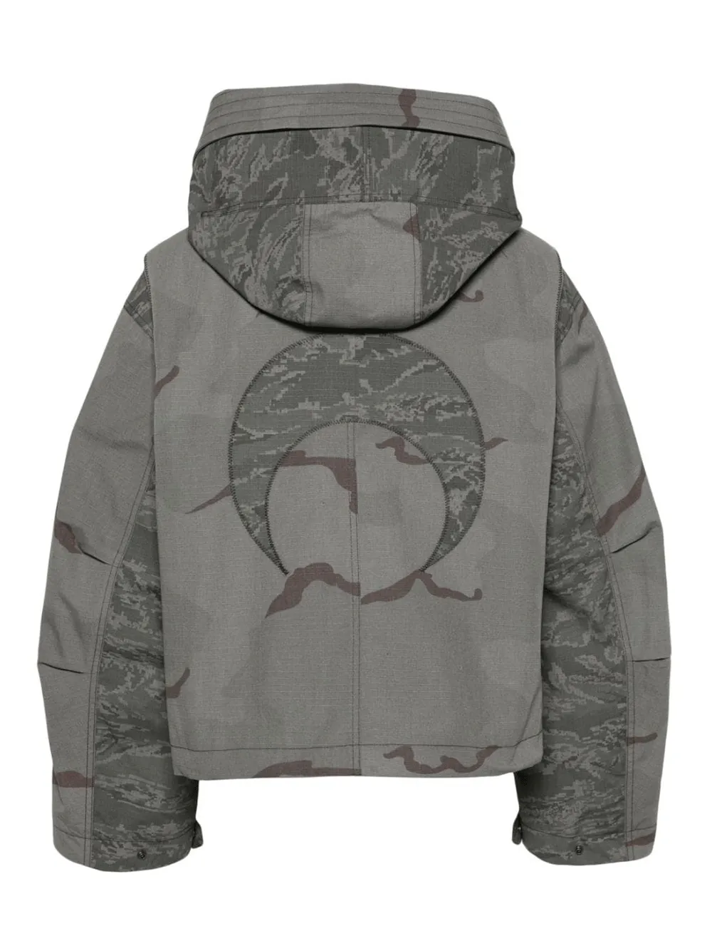 Regenerated Camo Bomber Jacket