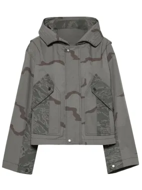 Regenerated Camo Bomber Jacket