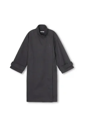 Ricka Coat - Coated Cotton - Black