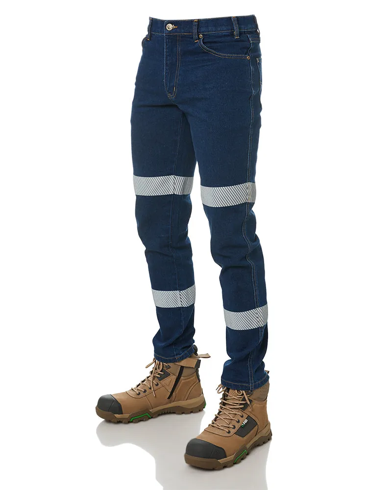 RMX Flexible Stretch Jeans with Tape - Denim