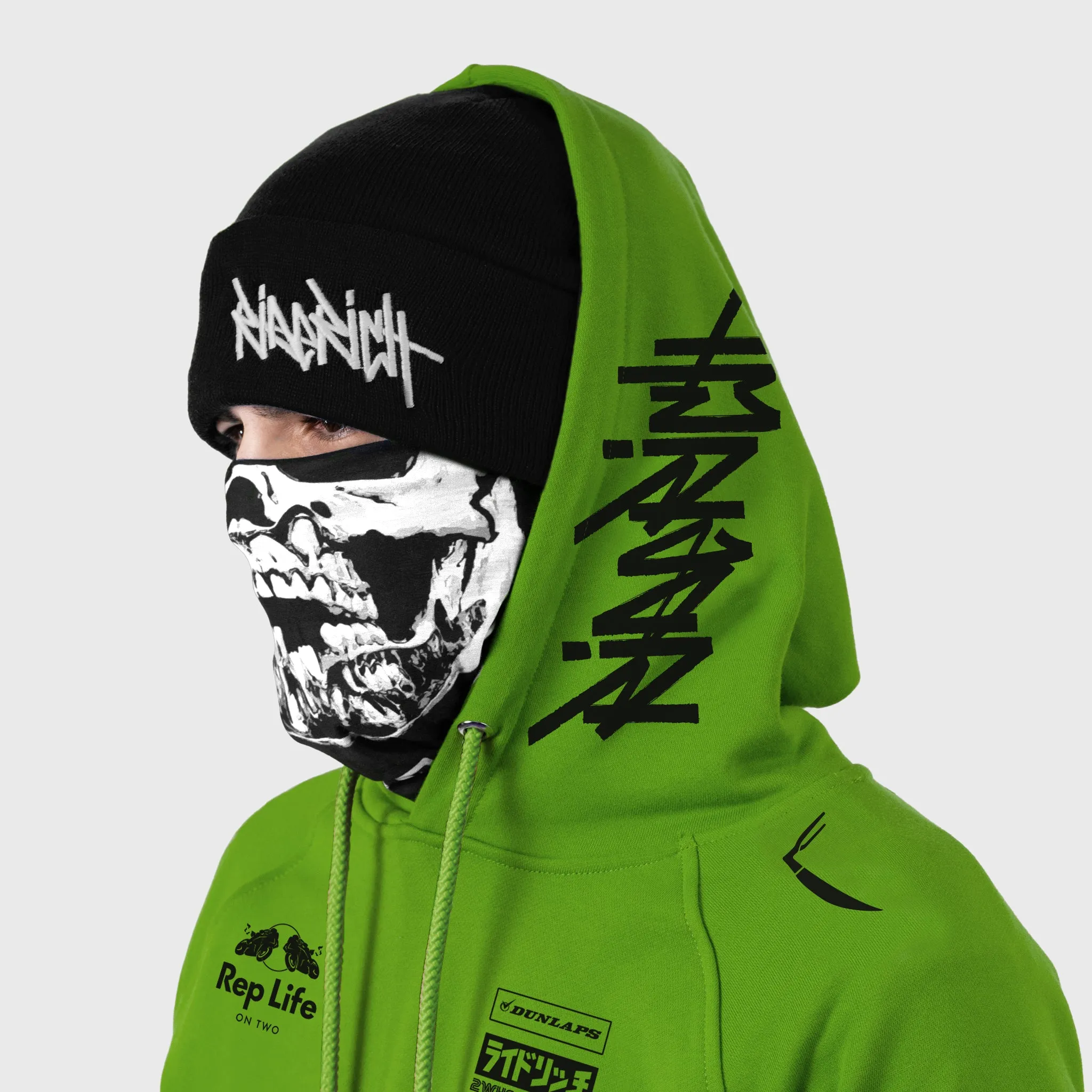 RR Racing Scoop Pullover Hoodie {Lime Green}