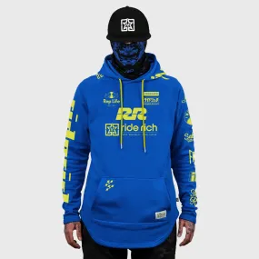 RR Racing Scoop Pullover Hoodie {Yellow on Blue}