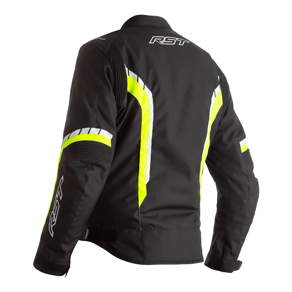 RST Axis CE Summer Textile Jacket - Black / Fluo Yellow / White