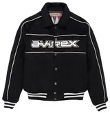 Shop Best Style Fashion Bomber Avirex WoolRider Leather Jacket For Sale