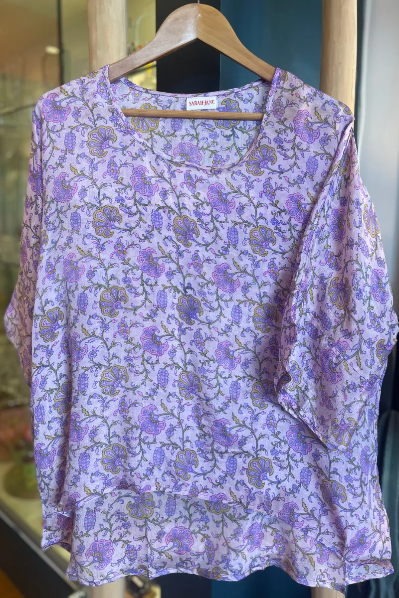 Silk Round Neck Top By Sarah Jane