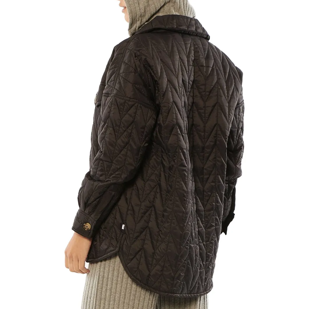 Sisstrevolution Women's Rory Woven Quilted Jacket