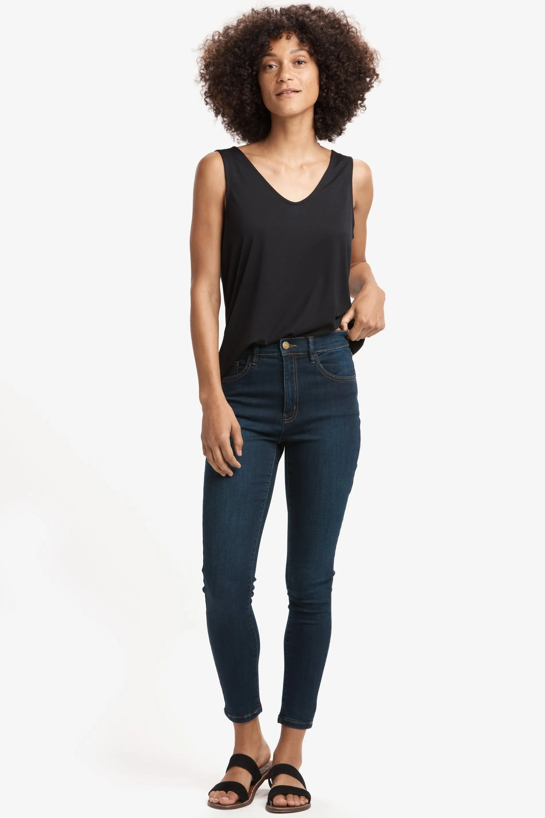 SKINNY  7/8 HIGH WAIST JEANS